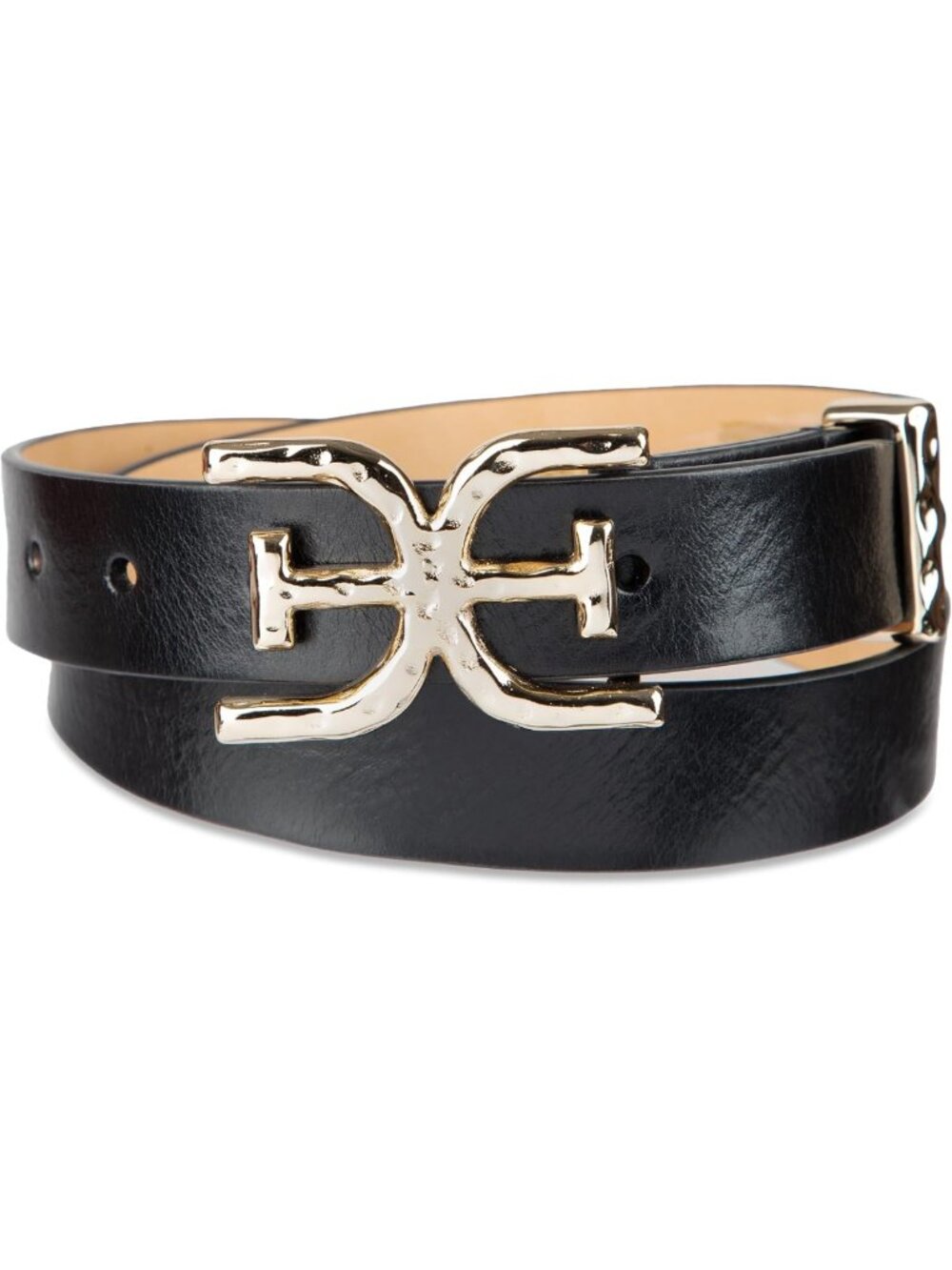 Stylish Women's Hammered Buckle Leather Belt for Jeans, Dresses & Trousers